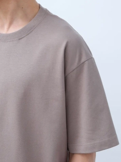 Футболка оверсайз (темно-бежевый) 230 г