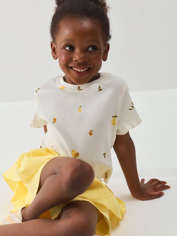 Юбка-шорты с воланом 