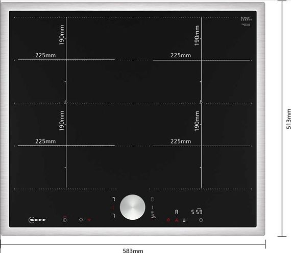 Индукционная стеклокерамич. панель Neff T67TTX4L0