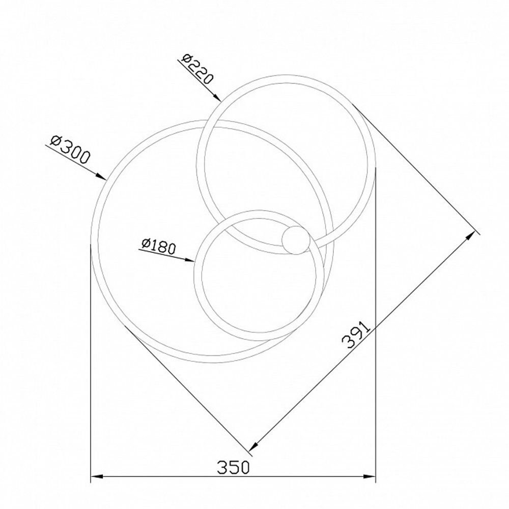 Светильник на штанге Escada Contour 10213/2LED BL Chrome