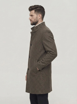 Мужское пальто (кофейное) С31