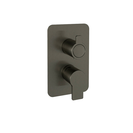 Встраиваемый смеситель для душа на 2 выхода BLAUTHERM 941512SGR графит