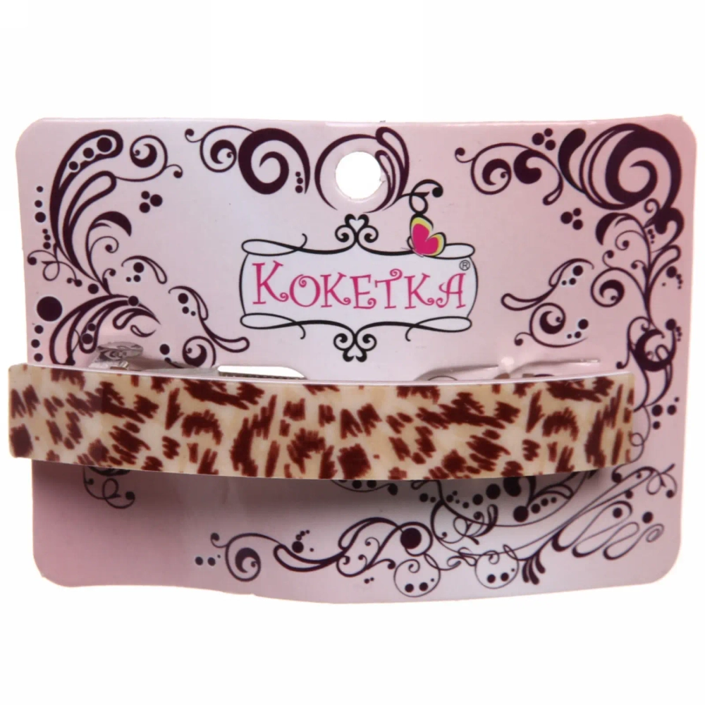 Заколка автомат «Women's style - Сафари», 9,5*1см, микс 6 цветов