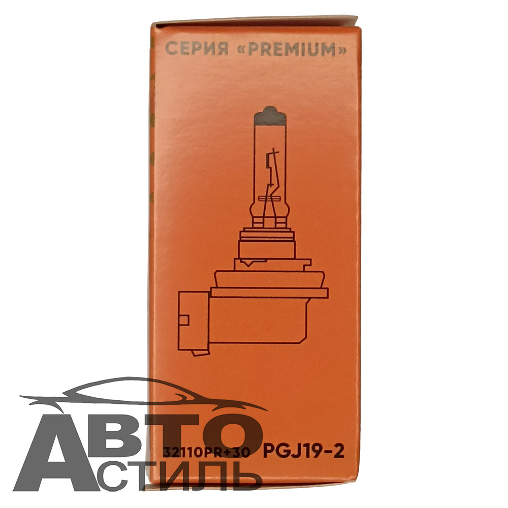 Автолампа H11 12V 55W (PGJ19-2) Автосвет +30% PREMIUM #32110PR+30