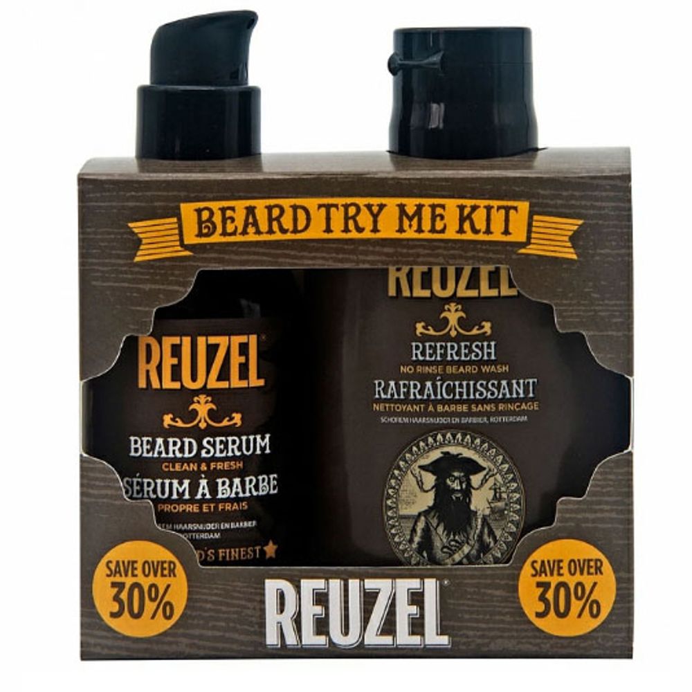 Reuzel Beard Try Me Kit - Набор для ухода за бородой (Кондиционер 100 мл + масло 50 мл)