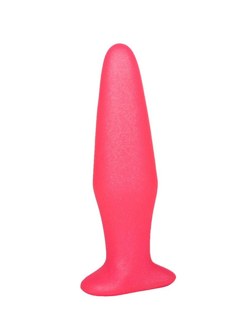 Розовая анальная пробка - 14 см. (Цвет: розовый)