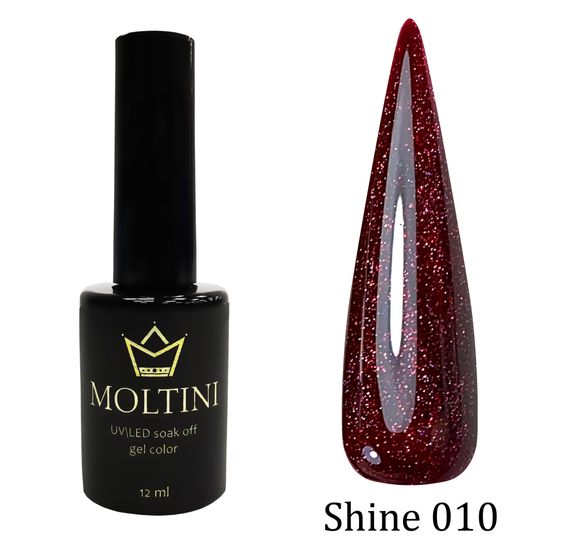 Гель-лак Moltini Shine 010, 12 ml