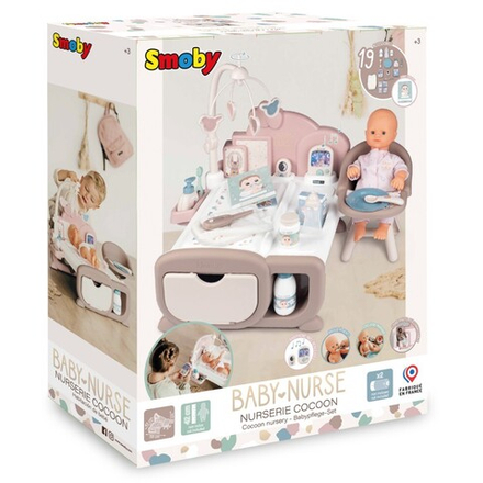 Smoby Baby Nurse - электронный уголок для няни + 19 аксессуаров 220379 / артикул   220379  / GTIN 3032162203798