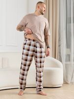 Брюки мужские Тор-1 Виотекс КЛЕТКА КОРИЧНЕВАЯ