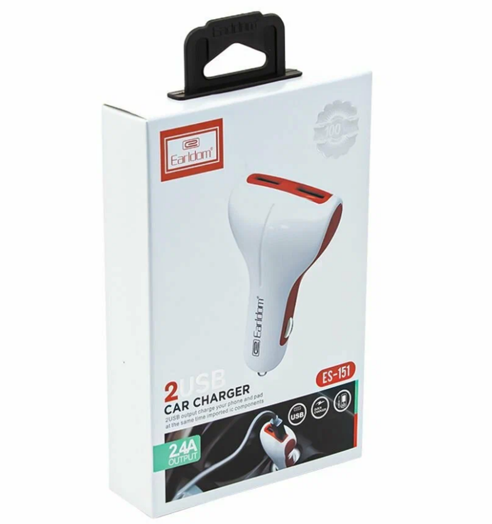 Автомобильный адаптер питания Eardom ET-151 2USB 2.4A