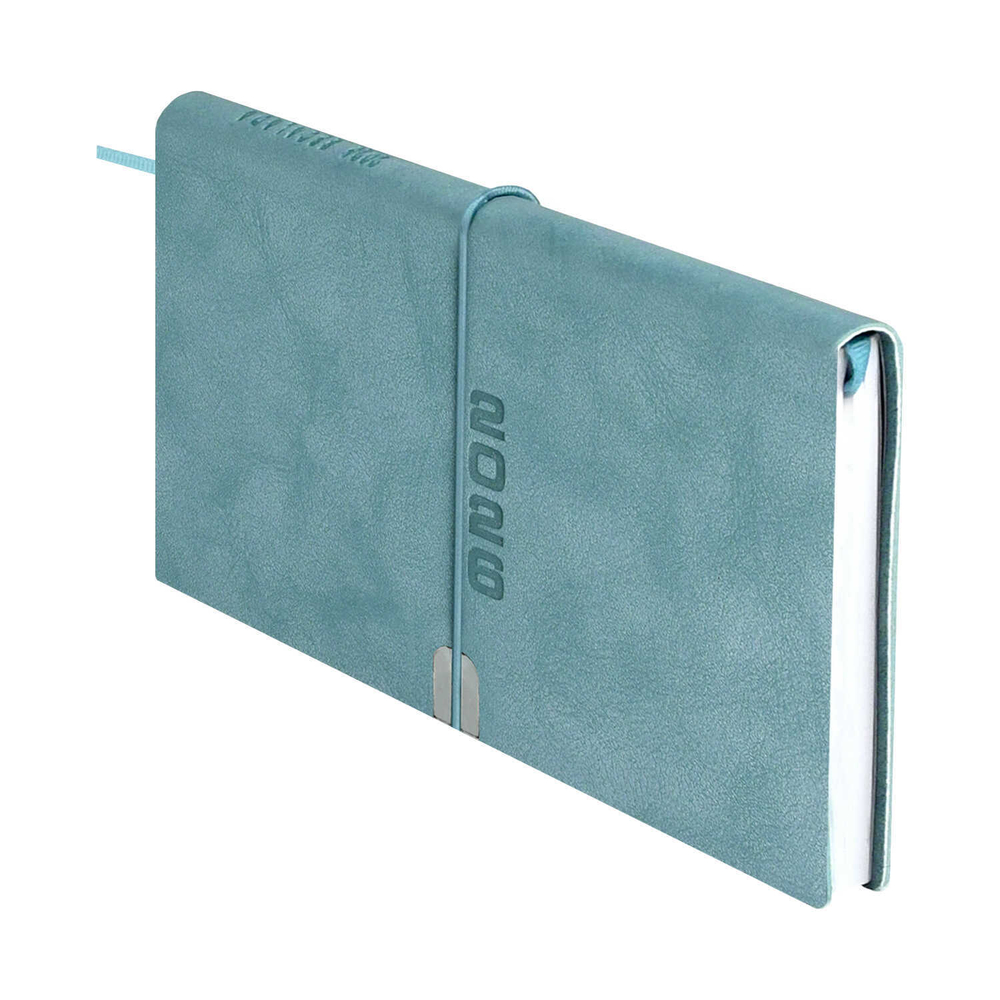 Еженедельник датированный 2026 ESCALADA, 175х95 мм, 64 л., арт. 70396/ 40 ТИВОЛИ ГЛОСС ГОЛУБОЙ (кожзам: мягкий переплёт, материал обложки: искусственная кожа "Тиволи глосс"; декор: блинтовое тиснение; способ крепления блока: ниткошвейный; вн. блок: 6