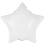 Шар фольгированный Звезда 46 см (Белый)
