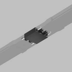 TR5210-BK Прямой соединитель для трека Air, серия Base, черный, пластик