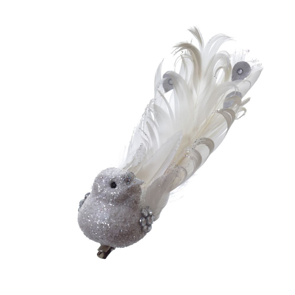 GAEM Изделие декоративное "Птичка" на клипсе, L13 W4 H4,5 см, 3в.