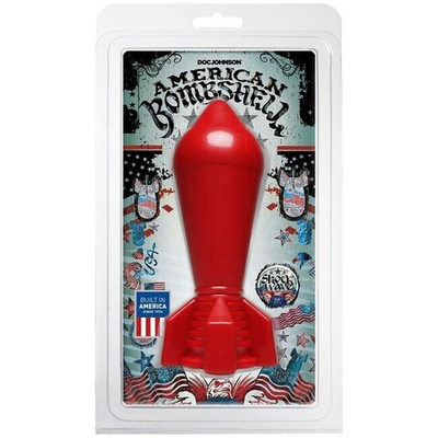 Анальный плаг-ракета American Bombshell (Цвет: красный)
