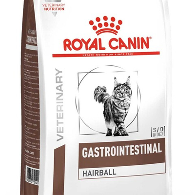 Royal Canin VET Gastro Intestinal Hairball Control - диета для пушистых кошек с проблемами ЖКТ