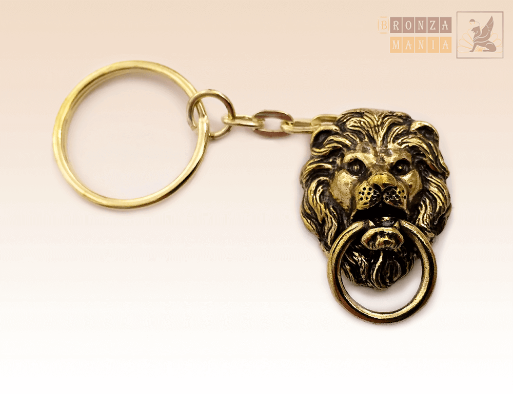 брелок Лев с кольцом