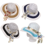 Шляпа женская с широкими полями «TiraMiSu- Николь», микс 4 цвета, р58, ширина полей 10 см