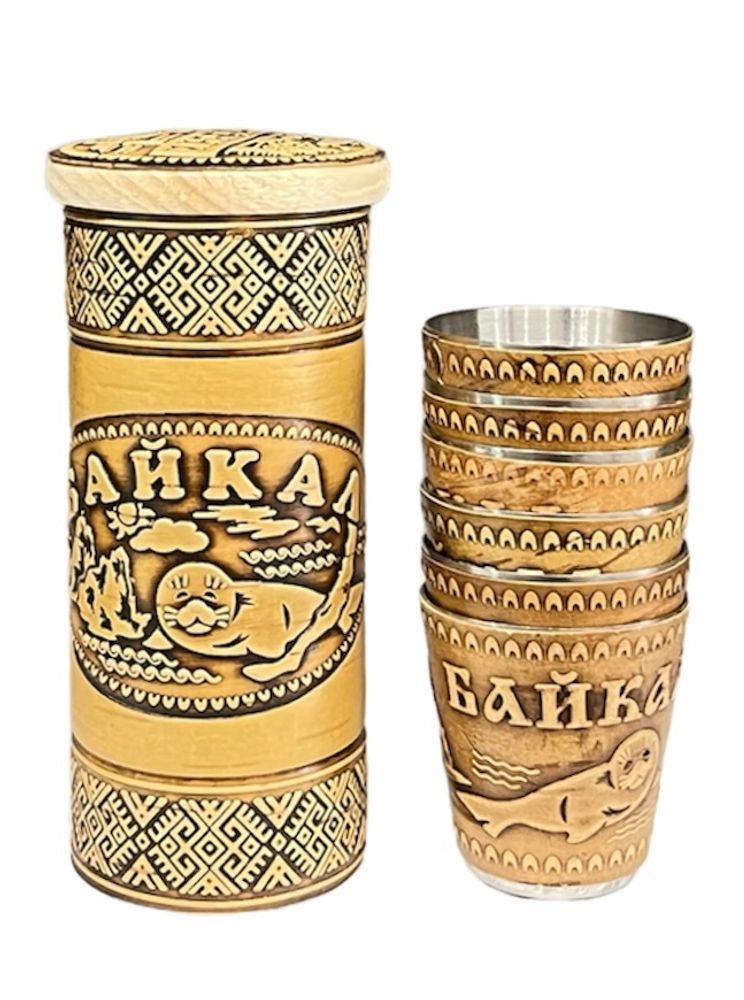 Тубус со стопками &quot;Байкал&quot; 10 см