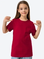 Футболка детская бордовая 160гр/м2