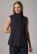 Жилет на молнии синий