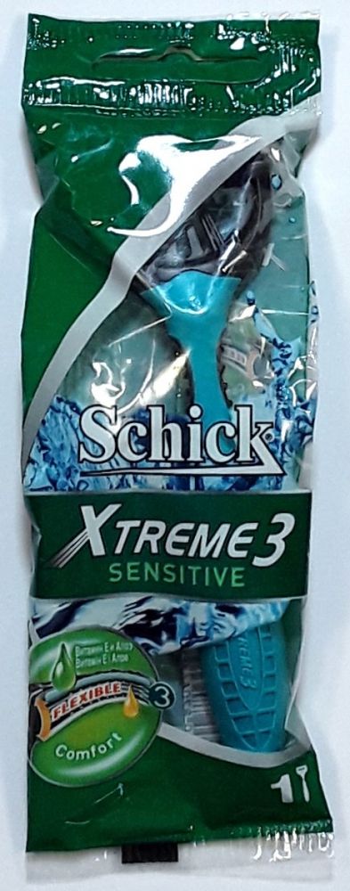 Schick одноразовые станки Xtreme-3 Sensitive 1шт