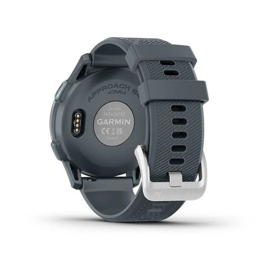 Умные часы Garmin Approach S44 Серебристый алюминиевый безель с силиконовым ремешком Twilight
