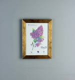 Фоторамка пластиковая 15х21 см, коричневая, фактура дерево, арт. 1521.628060