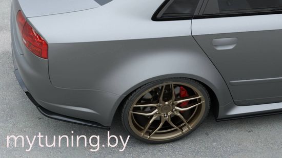Сплиттеры бампера заднего боковые V.2 для AUDI RS4 B7 Sedan (06-08)