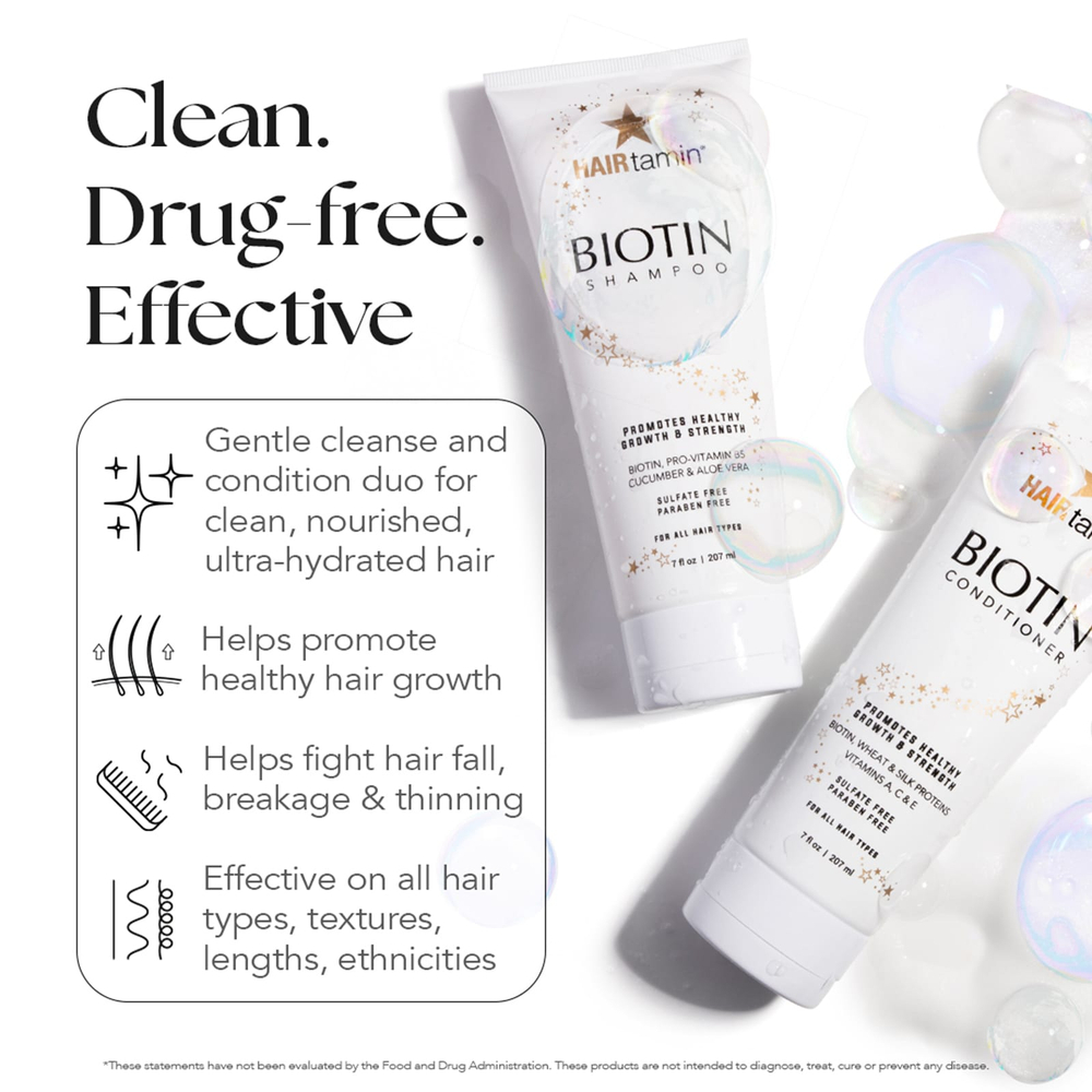 HAIRtamin, Биотиновый шампунь, растительная смесь, 207 мл (7 жидк. Унций)