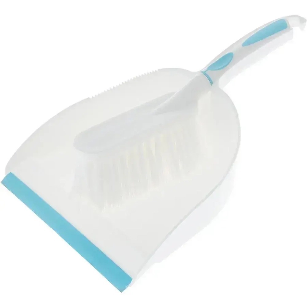 Набор Ballet щетка-сметка с совком белый/ бирюзовый