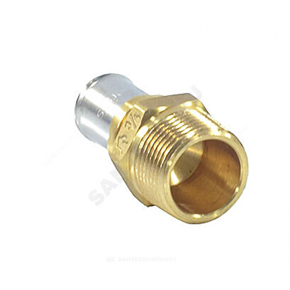 Муфта для МП/PE-X труб латунь пресс Дн 16х3/4" НР RM107 Giacomini RM107Y043