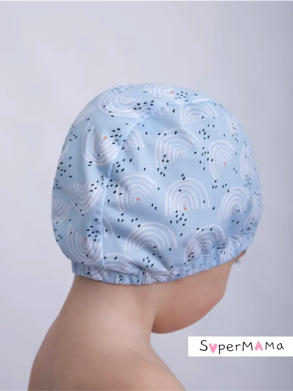 Шапочка для плавания детская непромокаемая для бассейна