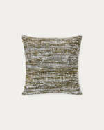 Чехол на подушку Yadit из зеленой вискозы и хлопка 45 x 45 см