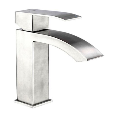 Смеситель для раковины, Frap, корот изл, с картриджем, нерж, F10803