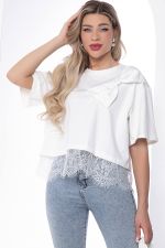 Блуза с бантом (белая) Б8871 LT Collection