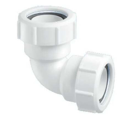32A-WH Отвод на 90° компресс. Ду=32ммхДу=32мм; цвет-белый McAlpine