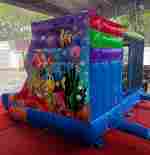 Коммерческий надувной батут «Подводный мир » 4*3,5*2,5 м