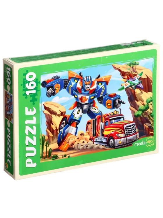Пазл для детей 5 6 7 лет Трансформер 160 элементов