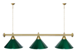 Лампа STARTBILLIARDS 3 плафона, зеленый / золото