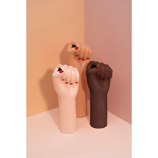 Ваза для цветов girl power, white, 26 см