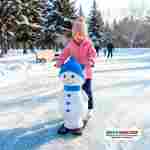 Ходунки для катания на коньках «Снеговик Ледовый», 0,3×0,3×0,7 м