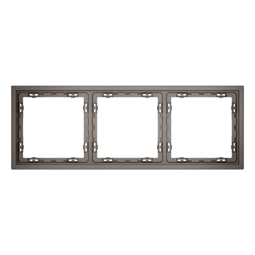 Рамка пластиковая VOLTUM S70 на 3 пост, (капучино)