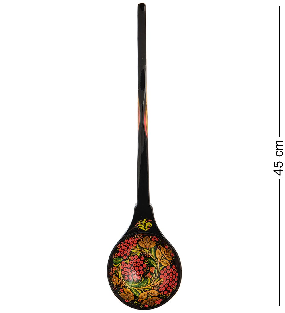 ХЛ-048/2 Ложка «Подарок рыбаку» (Хохлома)