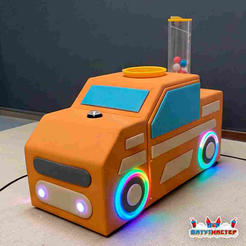 Воздушный фонтан «Машинка» с подсветкой, 120×60×120 см