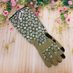 Перчатки полиэстер для защиты от роз «Golden rose-Листья» с удлиненными рукавами