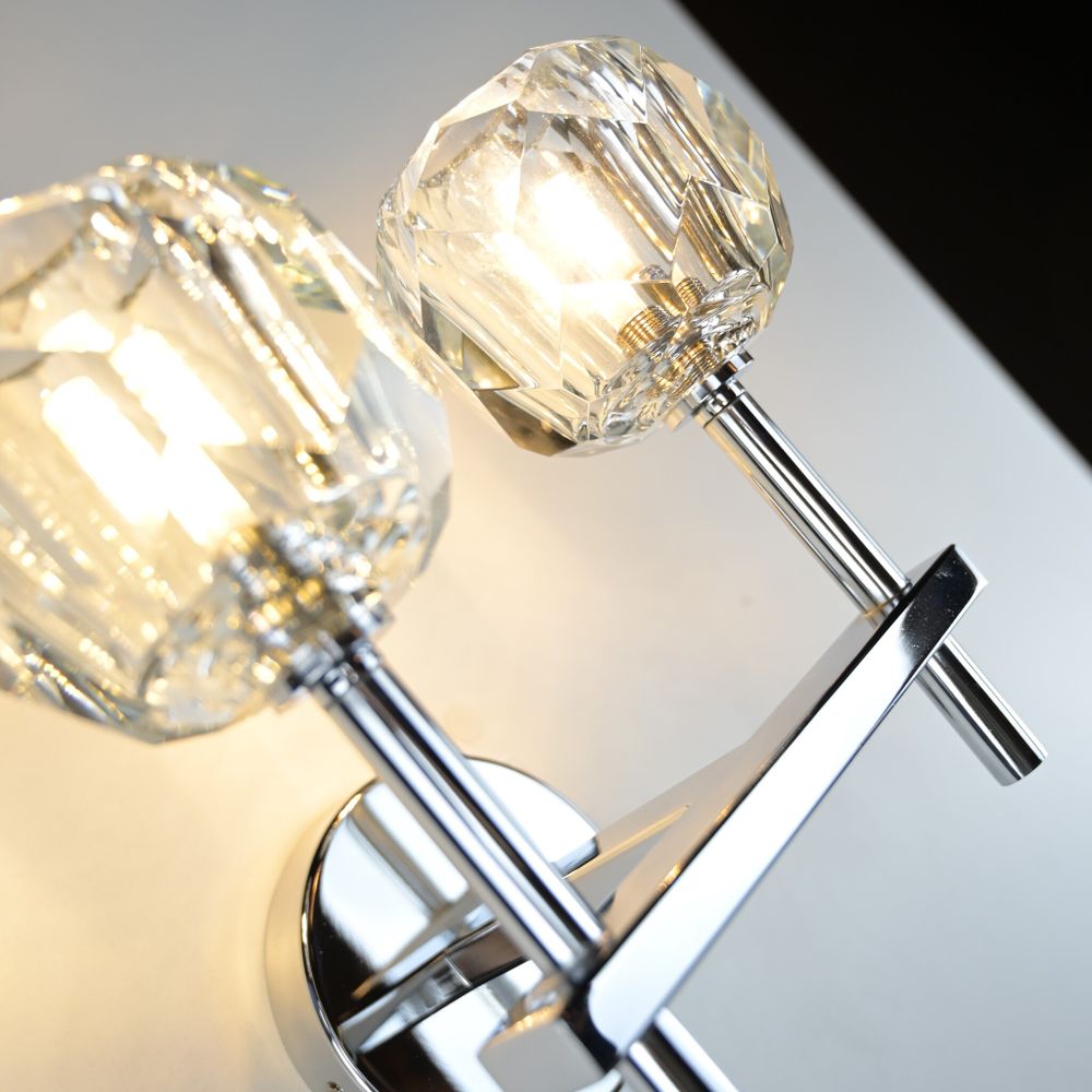 Бра Boule De Cristal Double Sconce Chrome By Imperiumloft