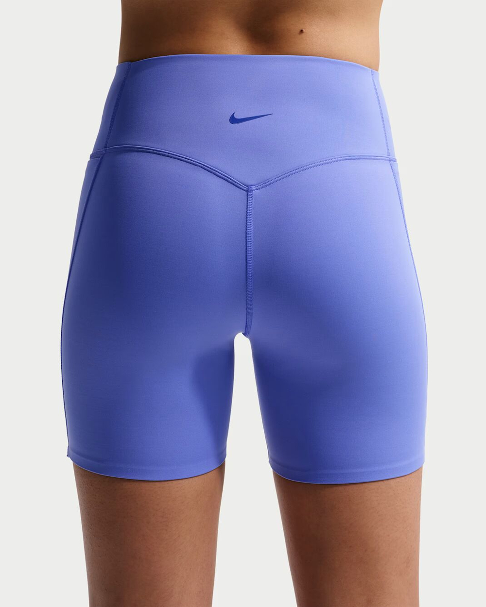 Nike Universa Женские велосипедные шорты с высокой талией и без шва спереди, длина 13 см