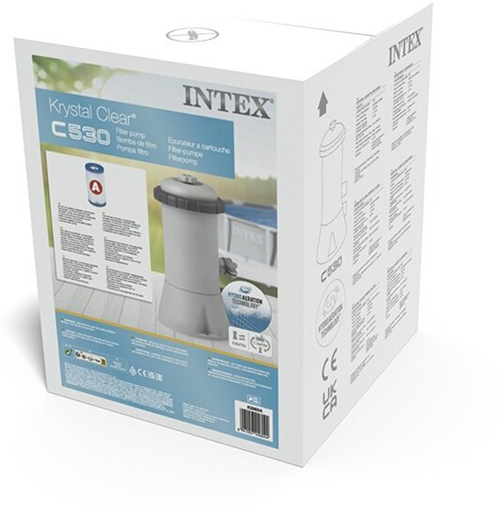 Фильтр-насос для бассейна с картриджем типа A, 2006 л/ч, 220-240V, 28604 INTEX