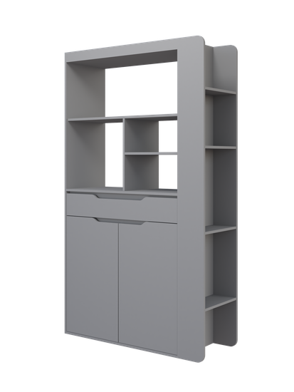 Стеллаж АЛЬТ-ЛАВОРО /1200*2000*400/ анкор белый / ирис